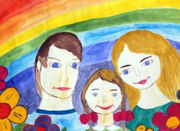 Конкурс рисунков моя семья