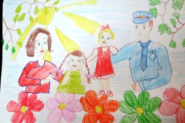 Детские рисунки ко Дню семьи