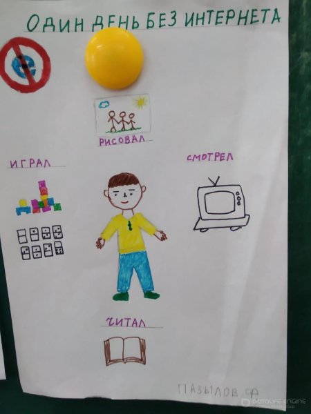 Рисунок на тему день без интернета