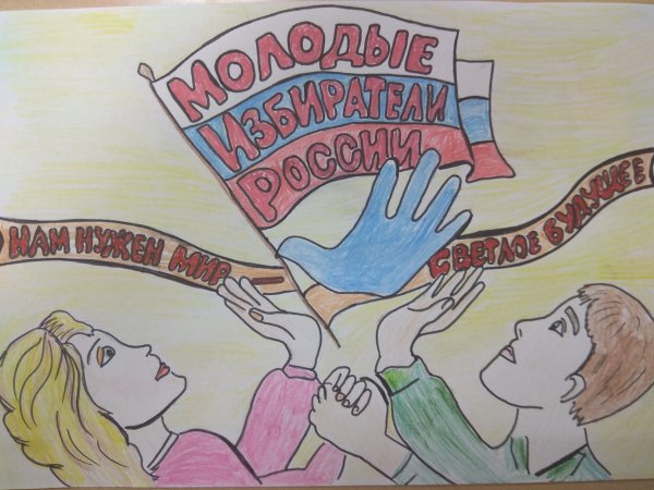 Плакат молодежь и выборы