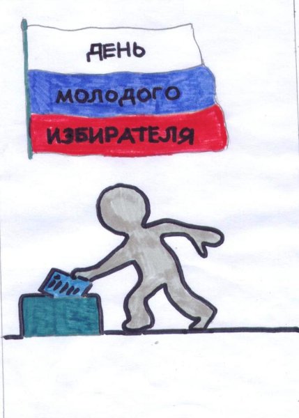 День молодого избирателя рисунки детей