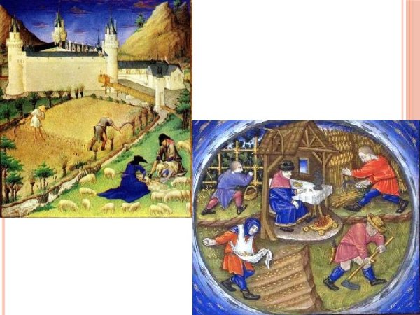 Средневековая деревня Европа 9-10 век