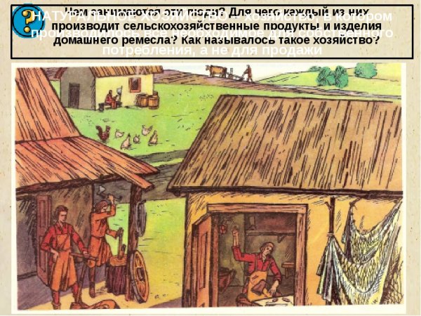 Обитатели средневековой деревни