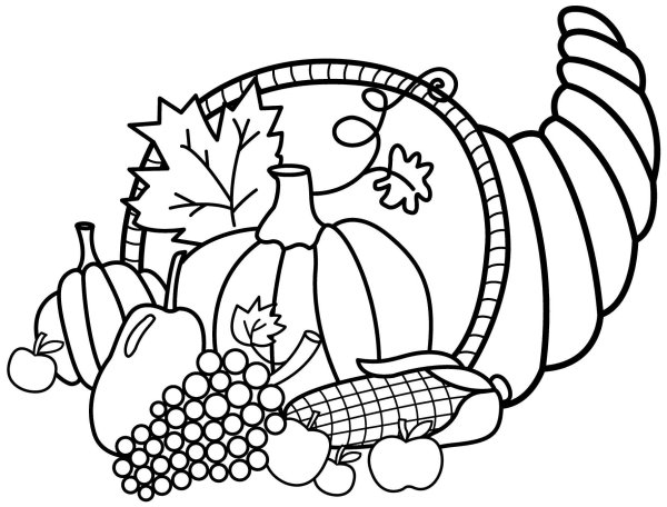 Раскраска дети едят за столом