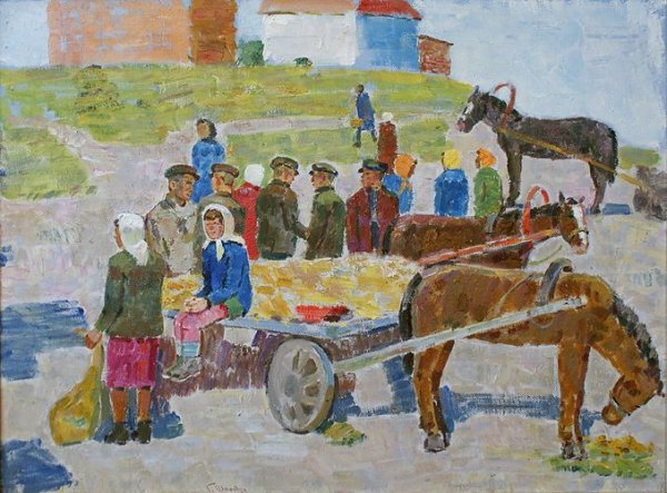 Базарный день рисунок