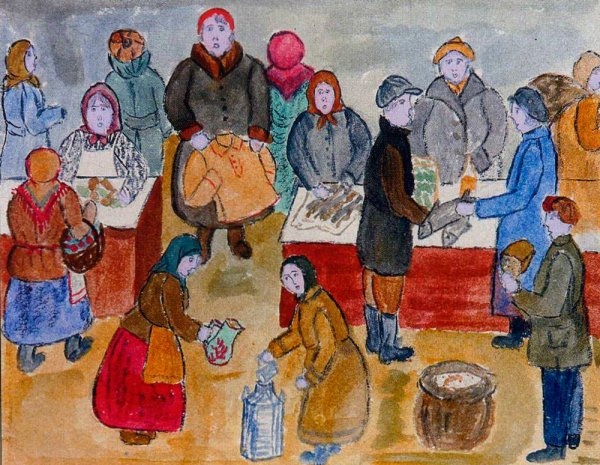 Базар рисунок