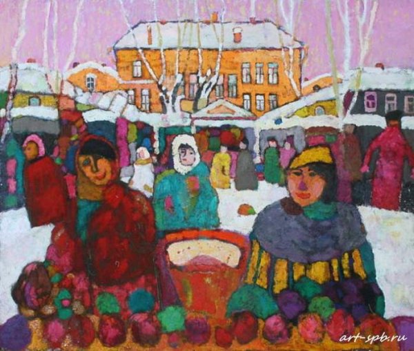 Станковой живописи композиции рынок