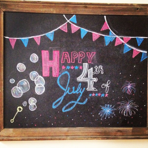 С днем рождения мелом на доске