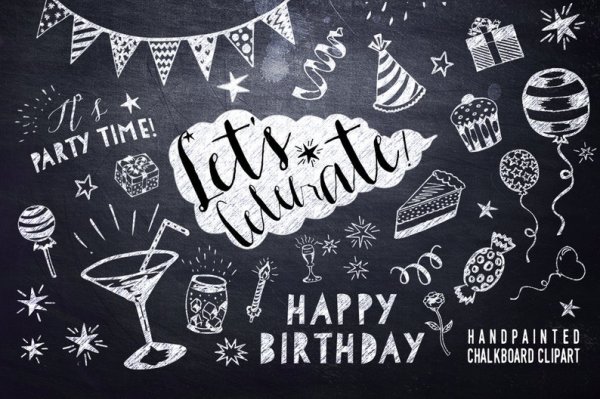 Принт с днем рождения