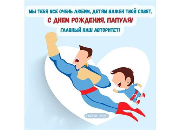 Открытки с днём рождения папе