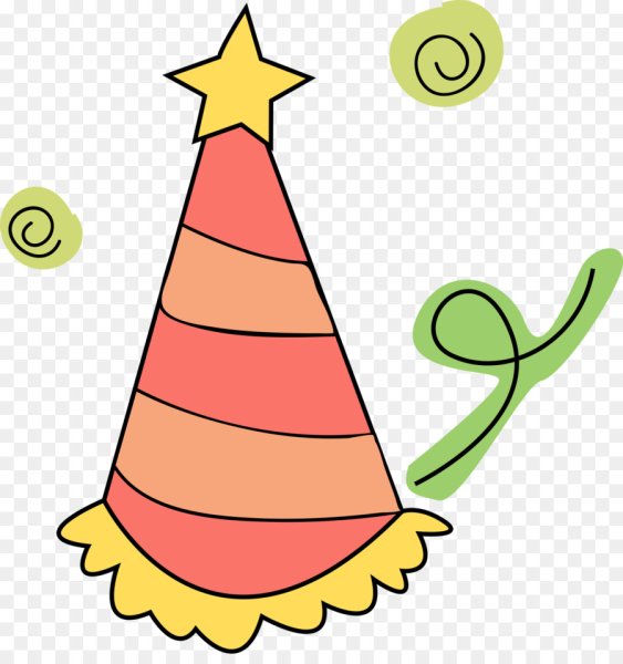 Праздничный колпак нарисованный