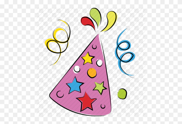 Колпак день рождения вектор