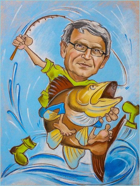 Шаржи на рыбаков