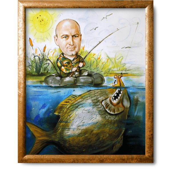 Шаржи на рыбаков
