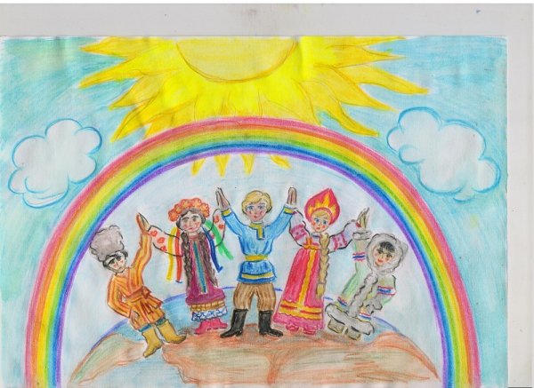 Рисование Дружба народов