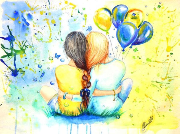 Рисунок на тему Дружба