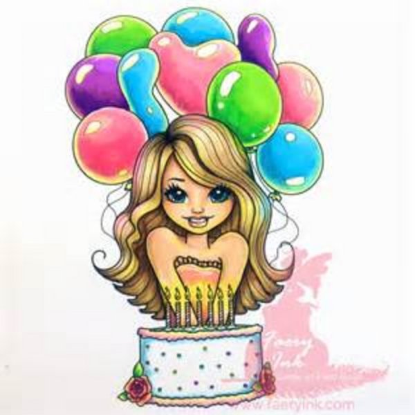 Рисунок на др девочке