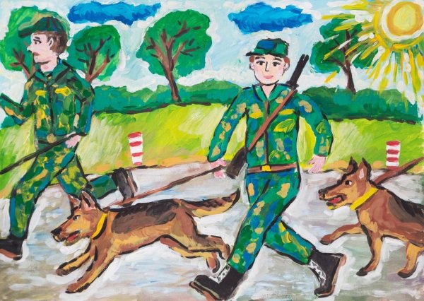 Пограничники глазами детей