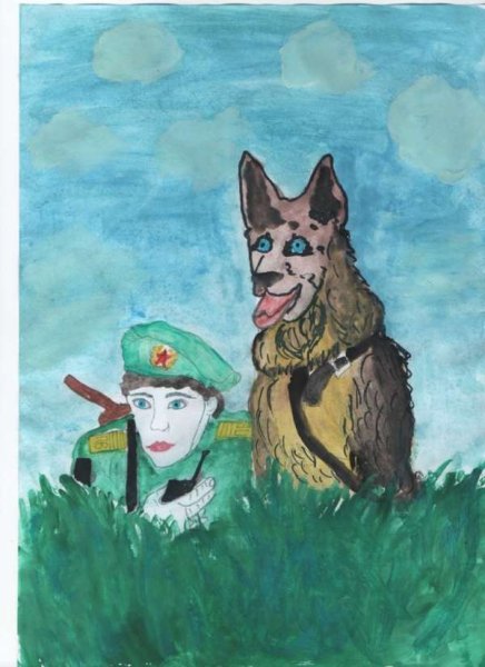 Пограничник рисунок