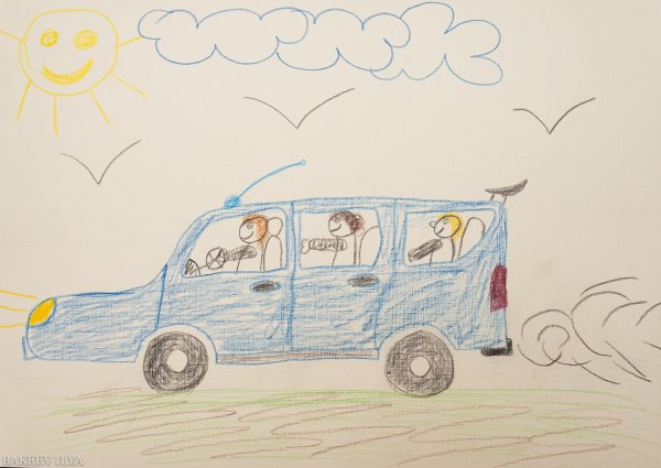 Детские рисунки машин