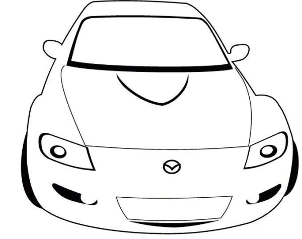 Раскраски машины Мазда