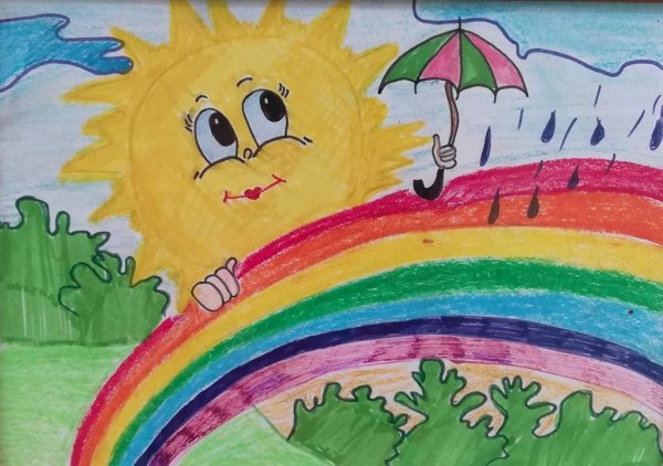 Рисование на тему Радуга