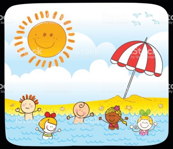 Жаркое лето рисунок