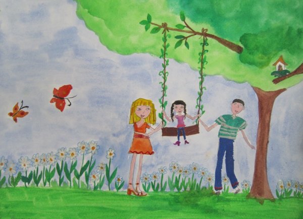 Конкурс детского рисунка моя семья