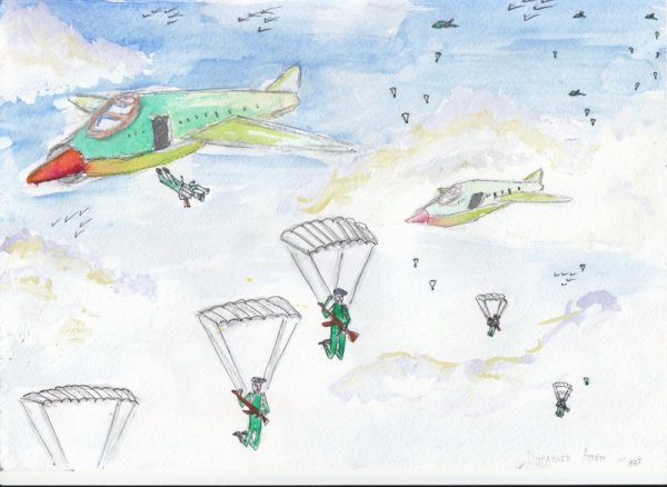 Детские рисунки десантников