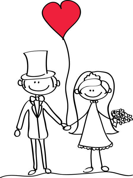 Рисунки на свадьбу для срисовки