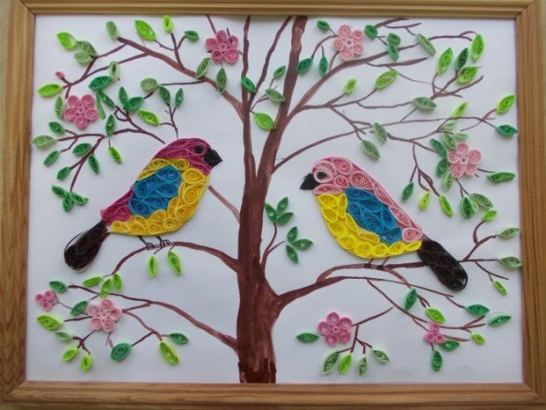 Декоративное творчество в детском саду птицы