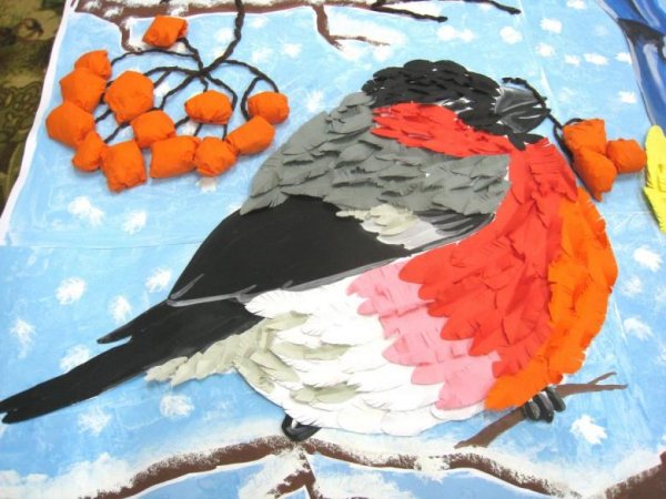 Поделка зимние птицы