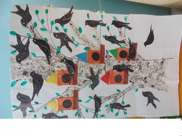 Коллективная работа ко Дню птиц