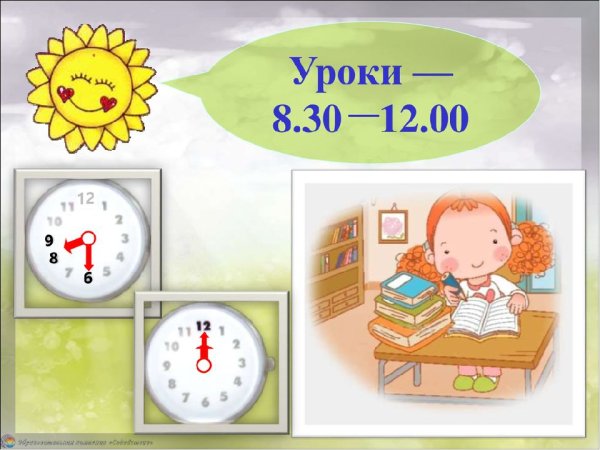 Режим дня уроки