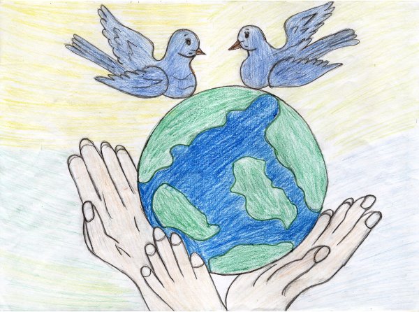 Рисование на тему мир