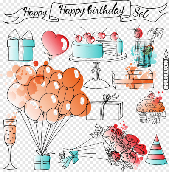 С днем рождения вектор