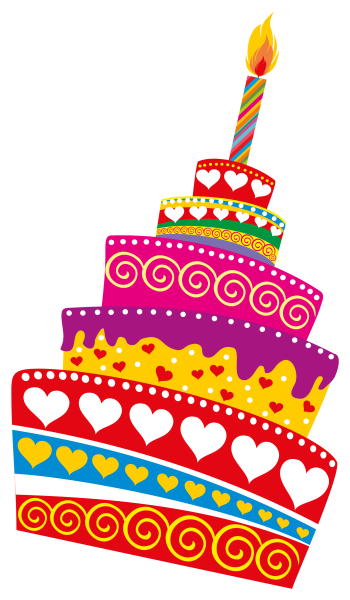 Праздничный торт рисунок