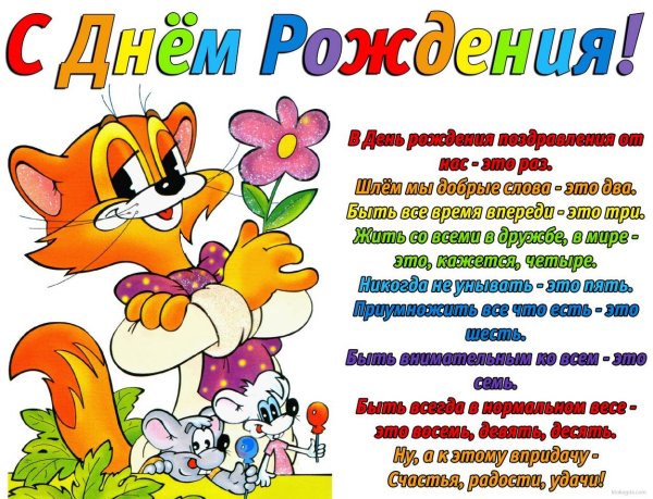 Поздравления с днём рождения