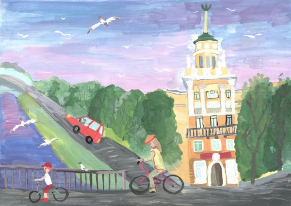 Москва рисунок для детей