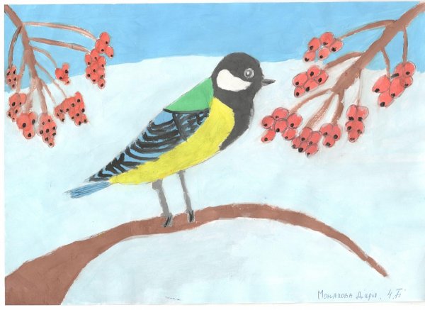 Синичкин день рисунок