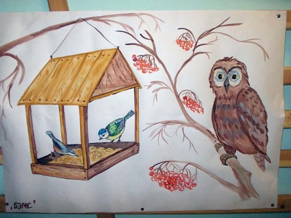 Рисунок ко Дню птиц