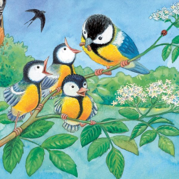 Синичка зимой Бианки