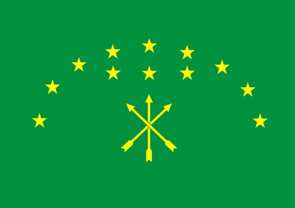 Адыгский Черкесский флаг