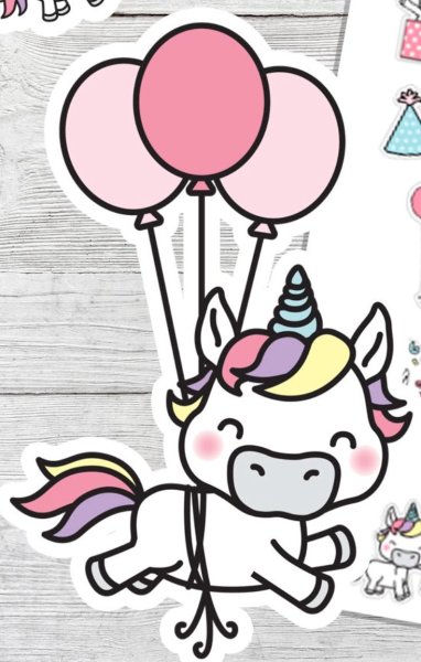 Рисунок кавайный Единорог