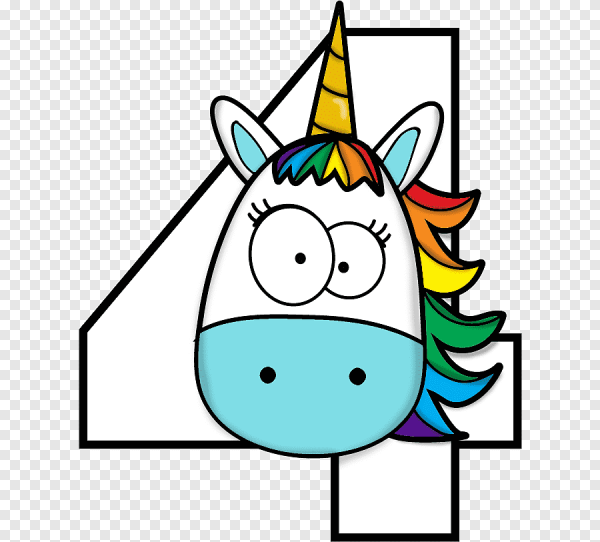 Единорог выглядывает