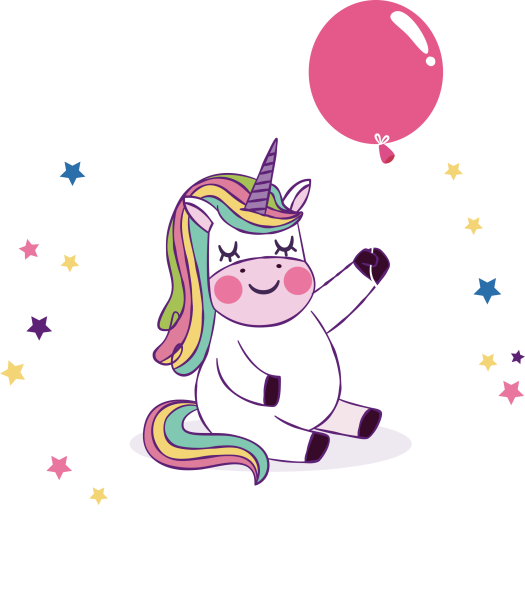 Единорожка на прозрачном фоне