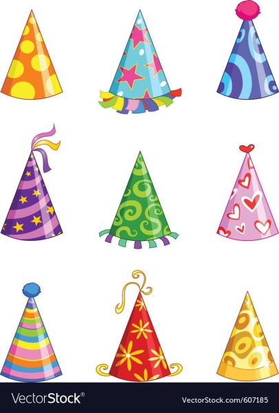 Праздничный колпак мультяшный