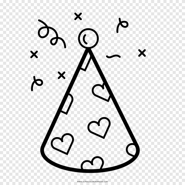 Праздничный колпак нарисованный