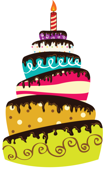 Праздничный торт рисунок