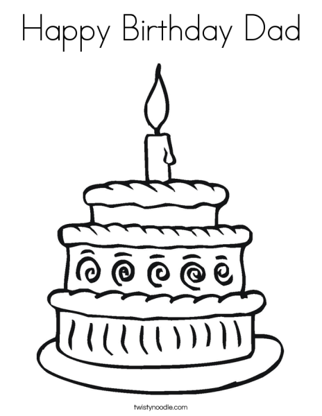 Открытка с тортом рисунок